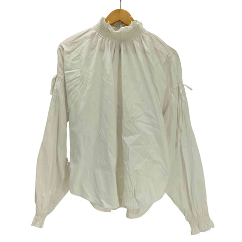 ダブルスタンダードクロージング DOUBLE STANDARD CLOTHING 25SS フリルネック リボン デザイン ブラウス レディース FREE